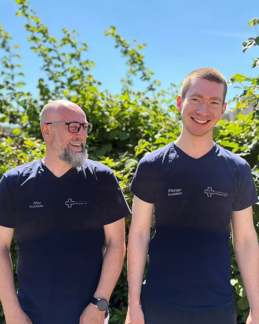 Florian und Abu, die Gründer von Notfalltraining Oldenburger Land